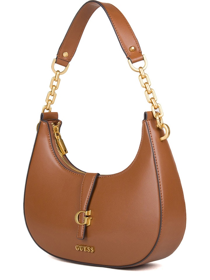 Guess Schultertasche in Hellbraun - (B)34 x (H)23 x (T)12 cm günstig kaufen onesize