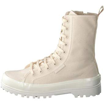 Superga Alpina Shiny Gum High Sneaker in beige