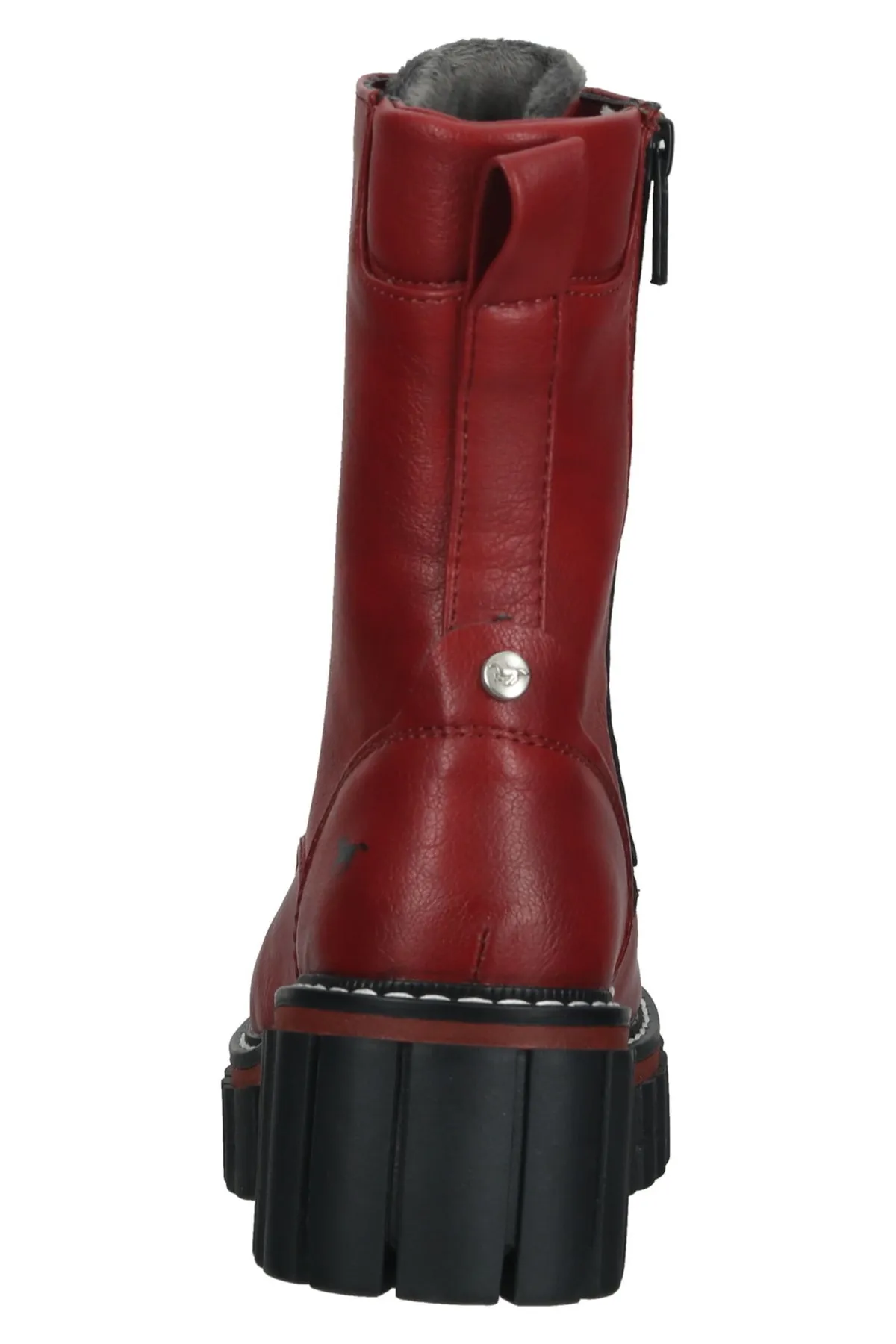 Mustang  Stiefelette - Rot - Blockabsatz