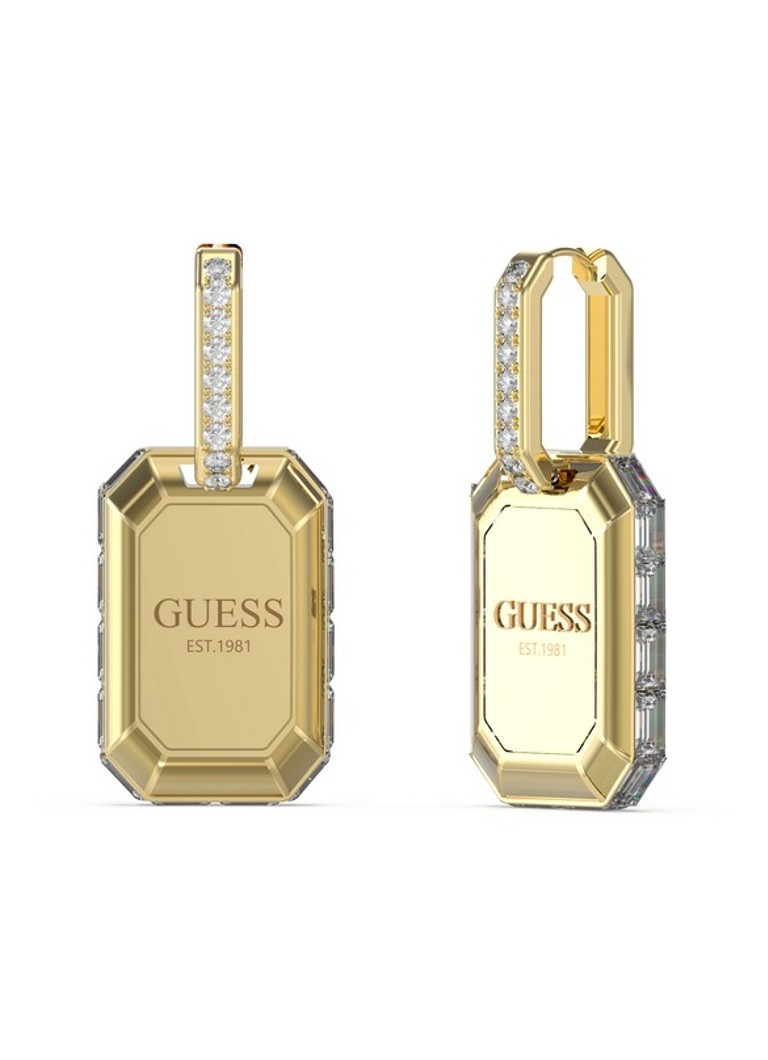 Σκουλαρίκια GUESS με κρύσταλλα JUBE04258JWYGT-U