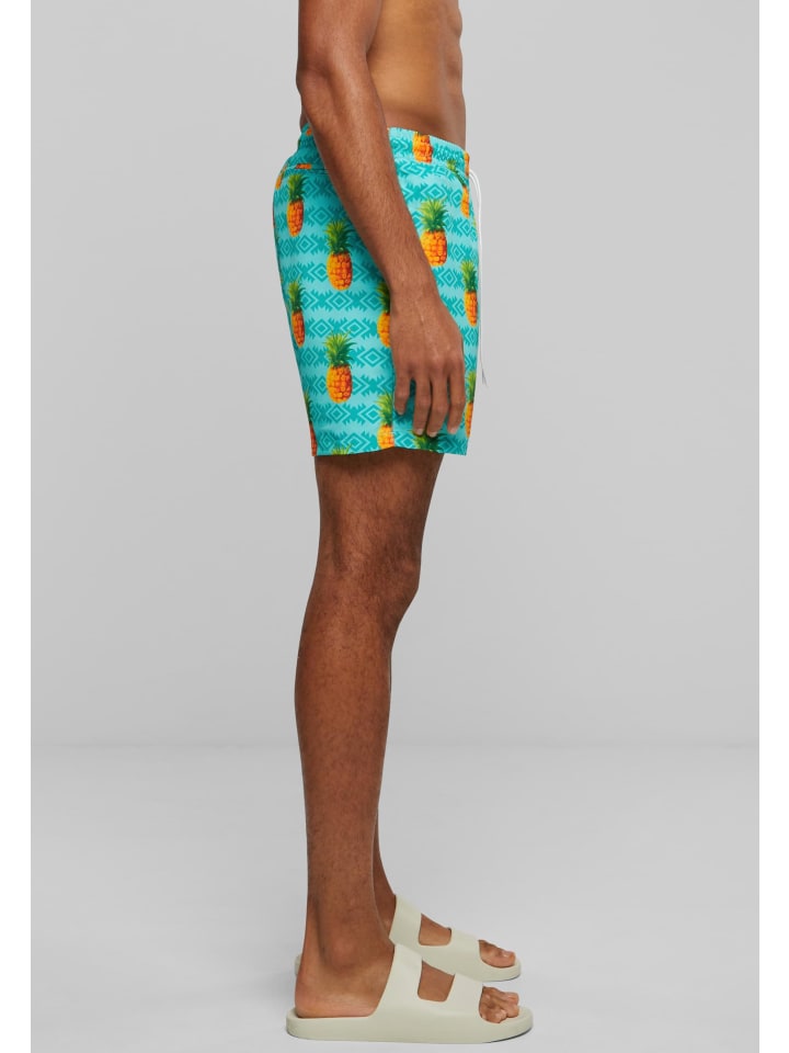 Urban Classics Urban Classics Badeshorts in pineapple aop günstig kaufen