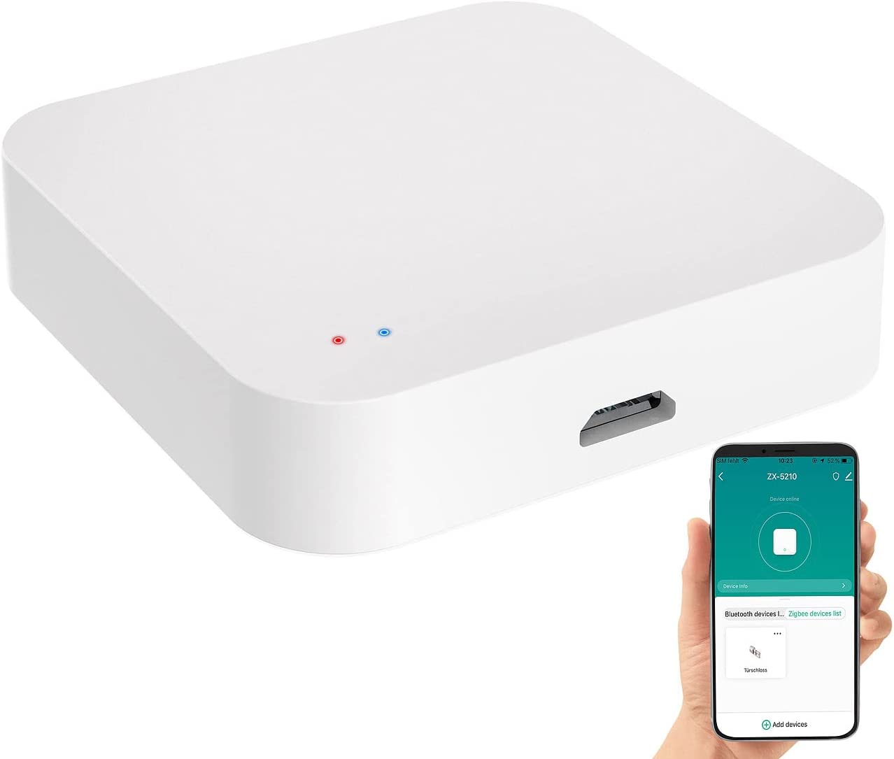 VisorTech Luminea RC-350.duo ZigBee WLAN Gateway Smart Home Zentrale App WiFi Mesh