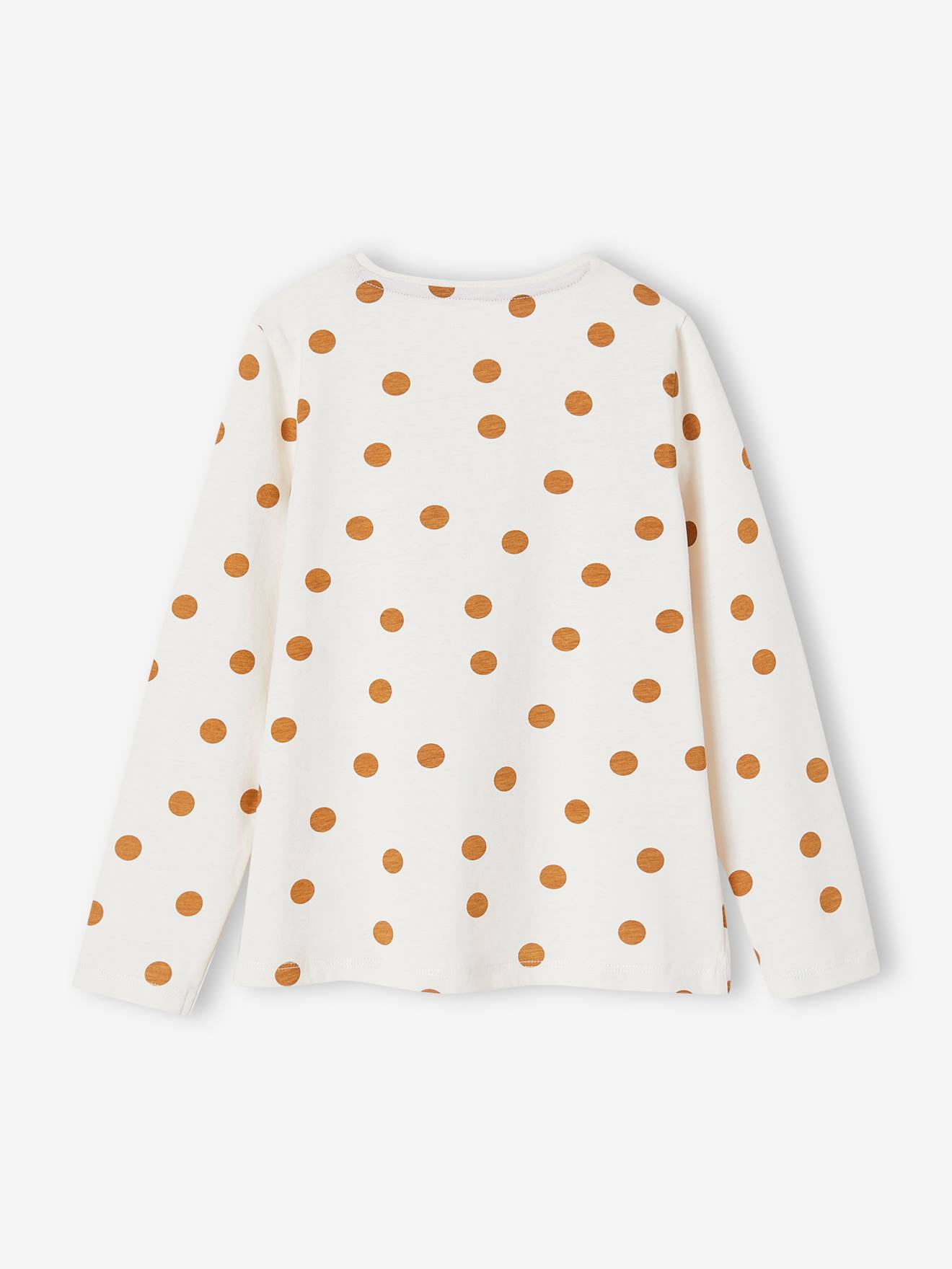 Vertbaudet Mädchen Shirt mit Reliefschrift - braun