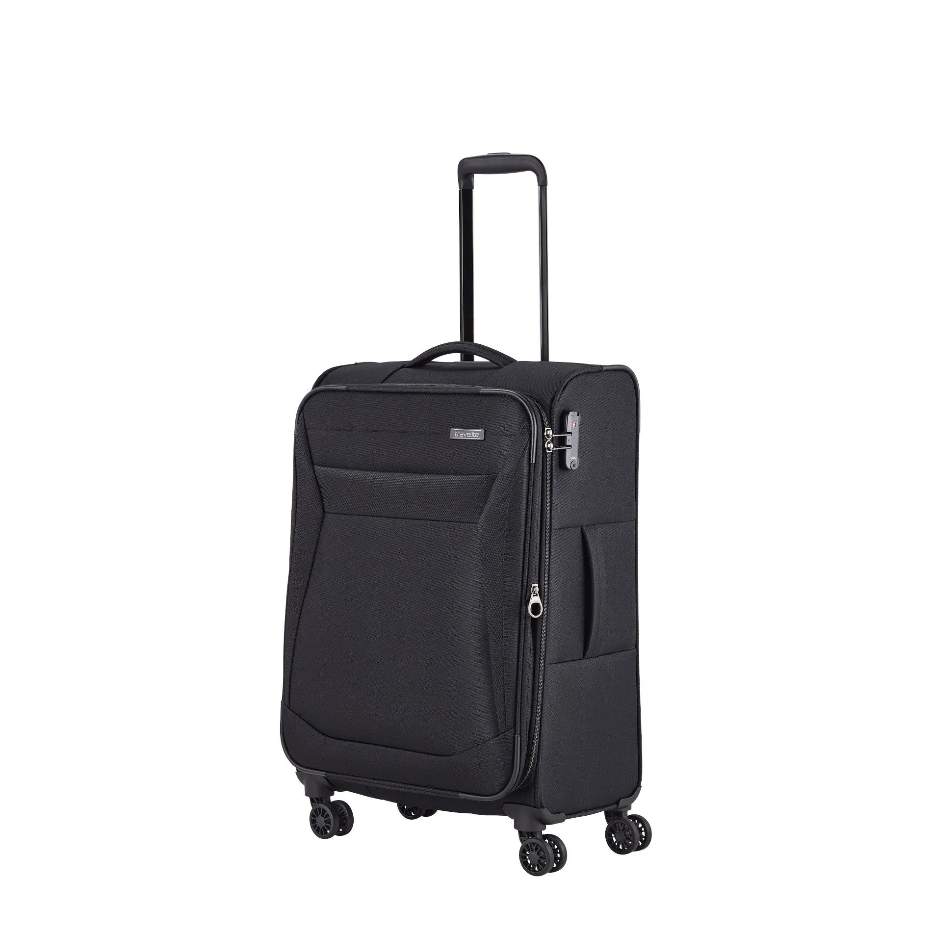 Travelite CHIOS Trolley mit 4 Rollen Größe M - Schwarz