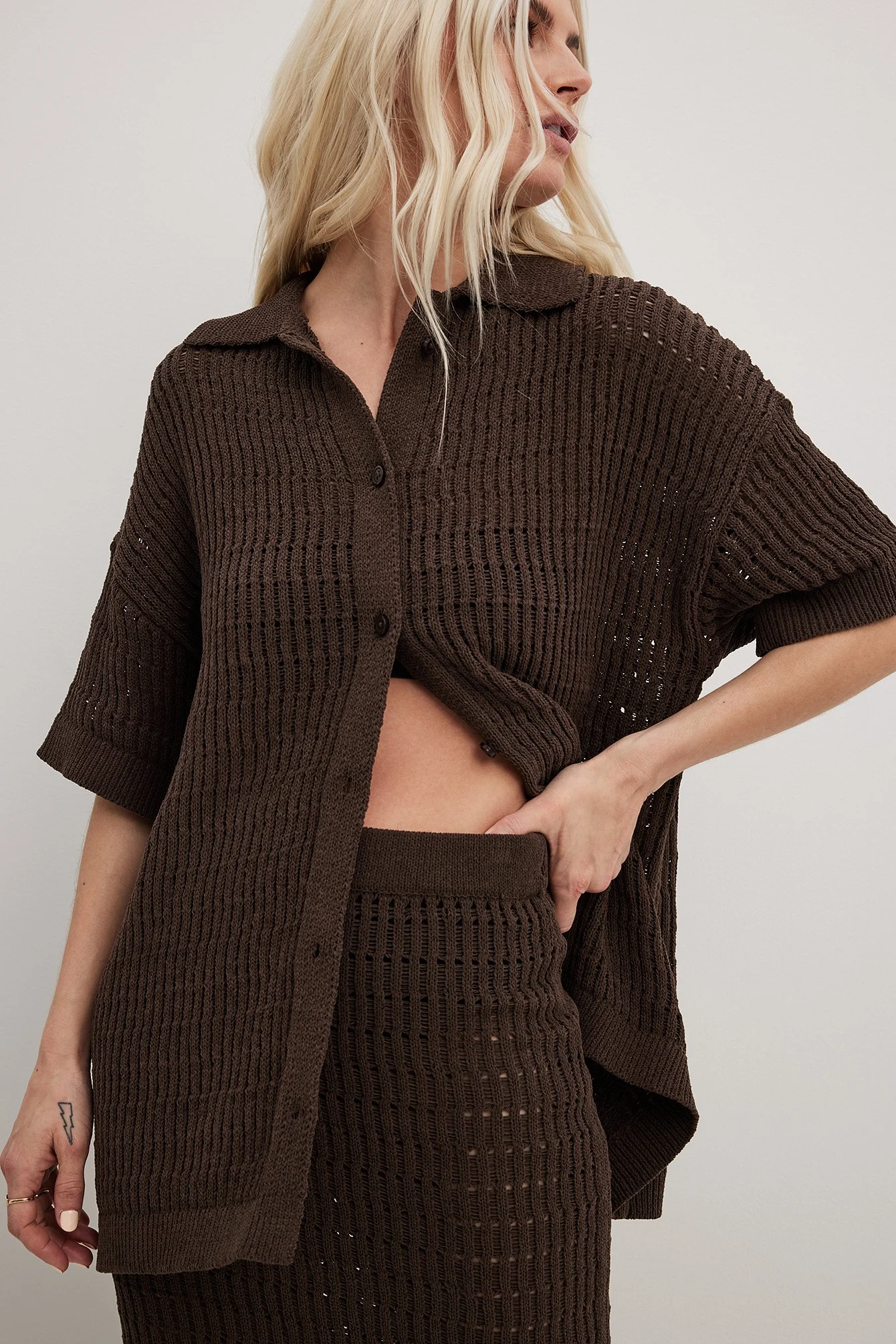 Chenille Knitted Maxi Skirt