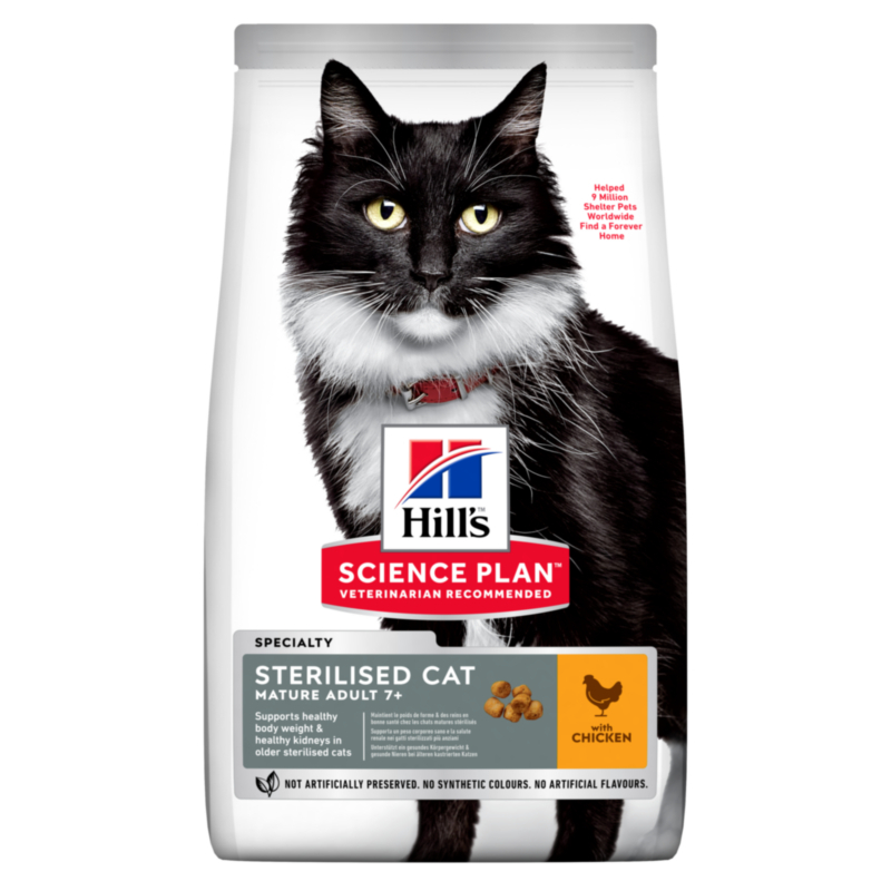 Hill's Trockenfutter Hill's Science Plan Sterilised Mature Adult 7+ mit Huhn 3 kg