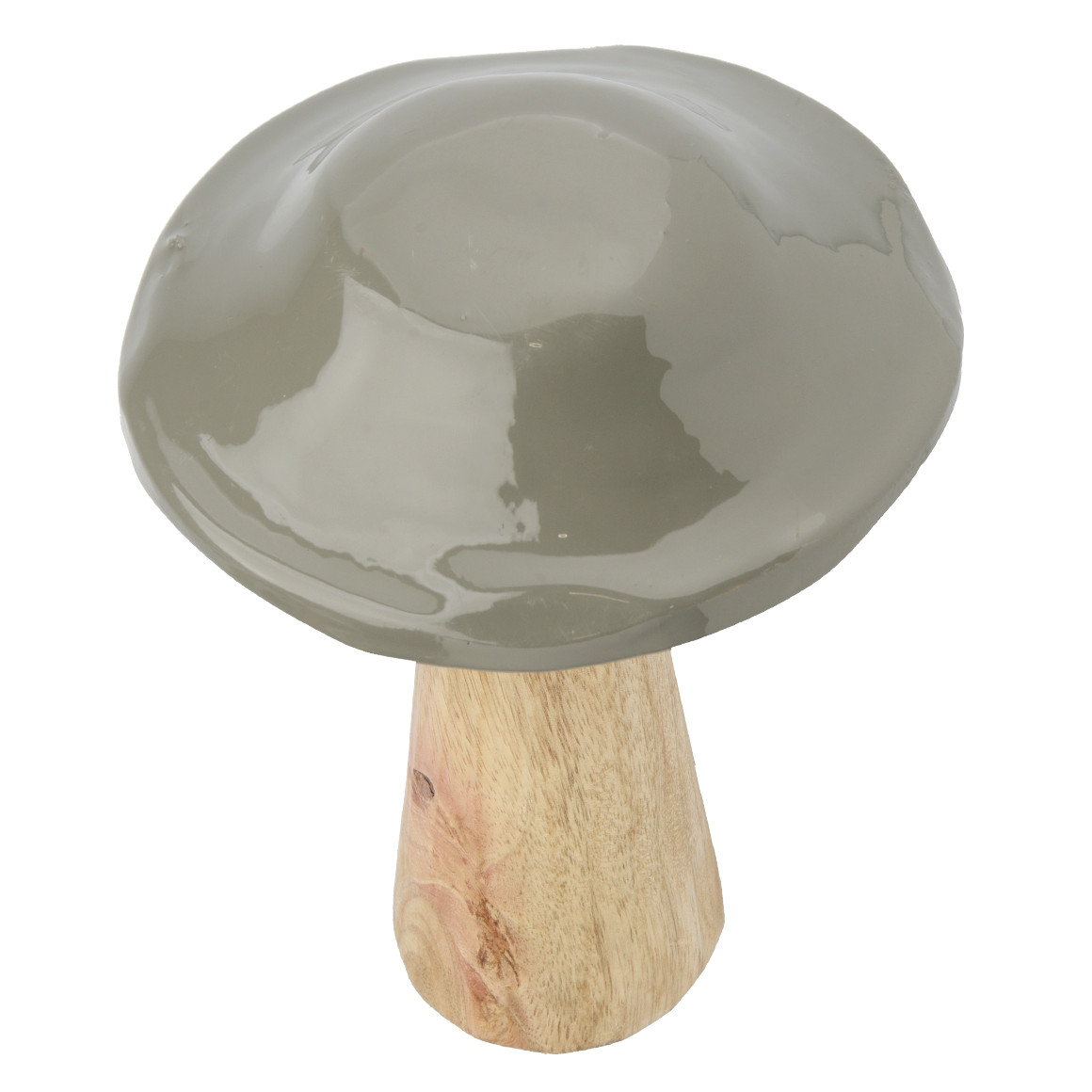 Großer Deko-Pilz mit glänzendem Kopf