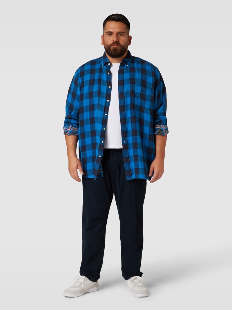 PLUS SIZE Freizeithemd mit Vichy-Karo in royalblau