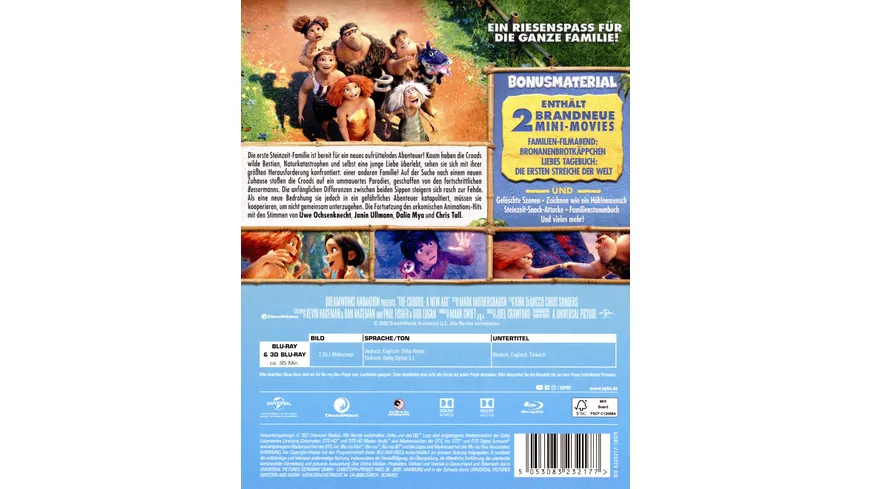 Die Croods - Alles auf Anfang  (+ Blu-ray 2D)