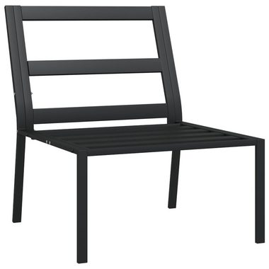 vidaXL Loungesofa Gartenstühle mit Grauen Kissen 2 Stk. 60x74x79 cm Stahl, 2 Teile