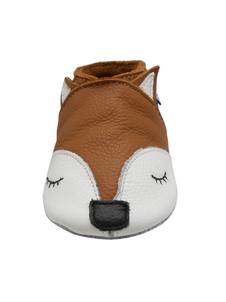 Yalion Leder-Krabbelschuhe 