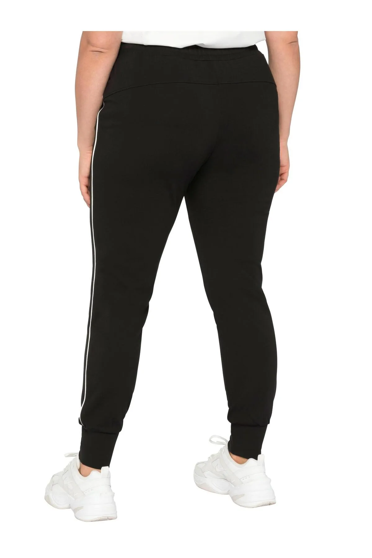 Sheego  Jogginghose - Schwarz - Slim