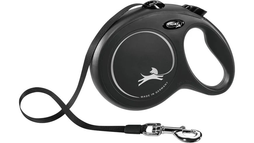 flexi Gurt-Roll-Leine New Classic schwarz L 8 m Hundezubehör