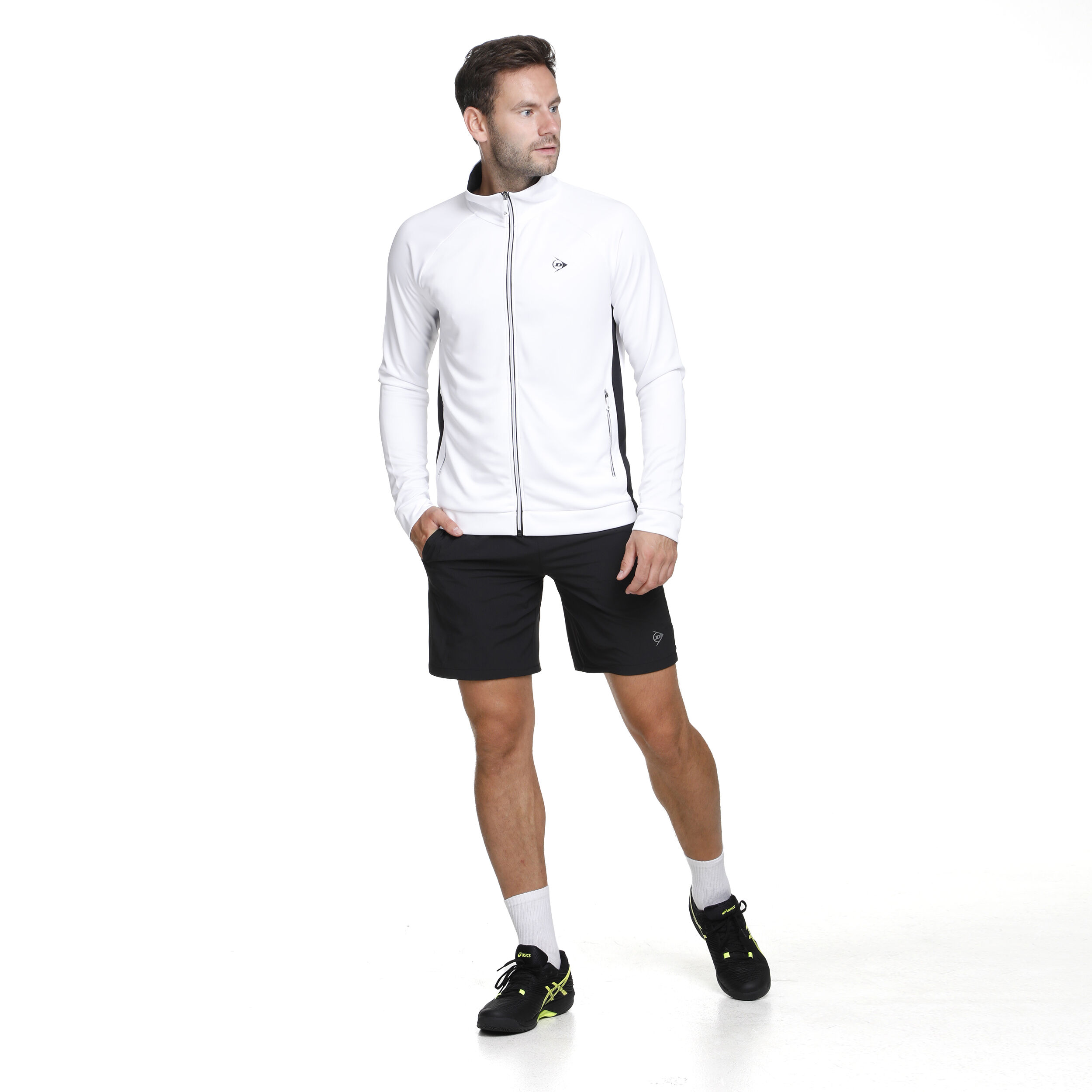 Woven Shorts Herren - Schwarz, Weiß