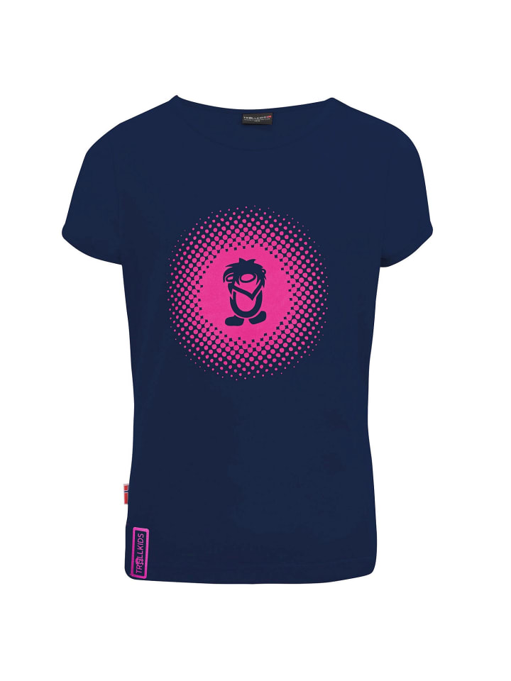 Trollkids Funktionsshirt Logo in navy/pink günstig kaufen