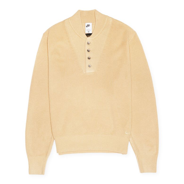NIKE Life Military Henley Sweat sesame