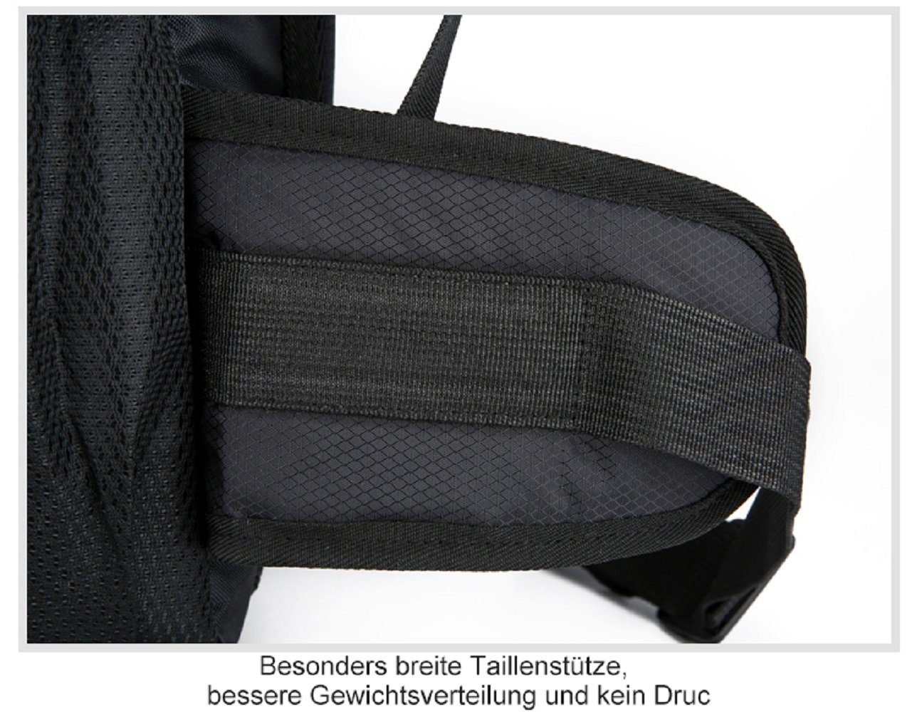 RAIKOU Rucksack 60L Wasserdichter Wanderrucksack Kletterrucksack Reiserucksack (Kletterfischer, Faltbare), ultraleichter, packbarer