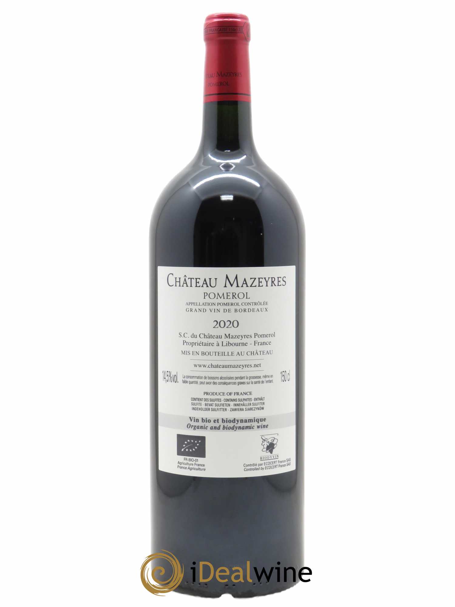 Château Mazeyres (CBO à partir de 6 MG) 2020 - Lot de 1 Magnum
