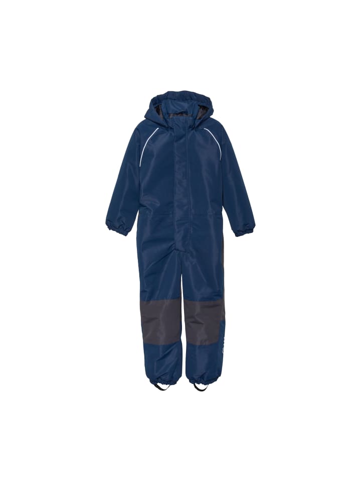 Color Kids Schneeoverall 741090 Schneeanzug mit Kapuze und Fußschlafen in Blau günstig kaufen