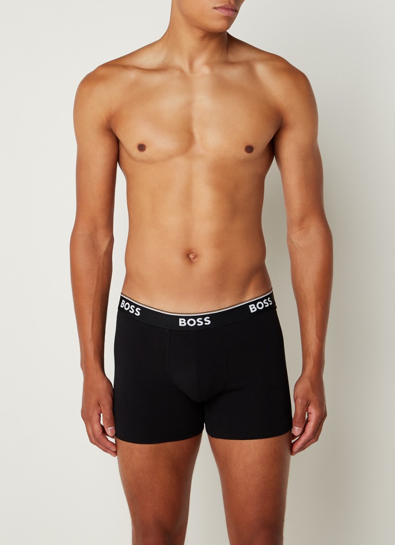 Lot de 3 boxers HUGO BOSS avec ceinture logotée
