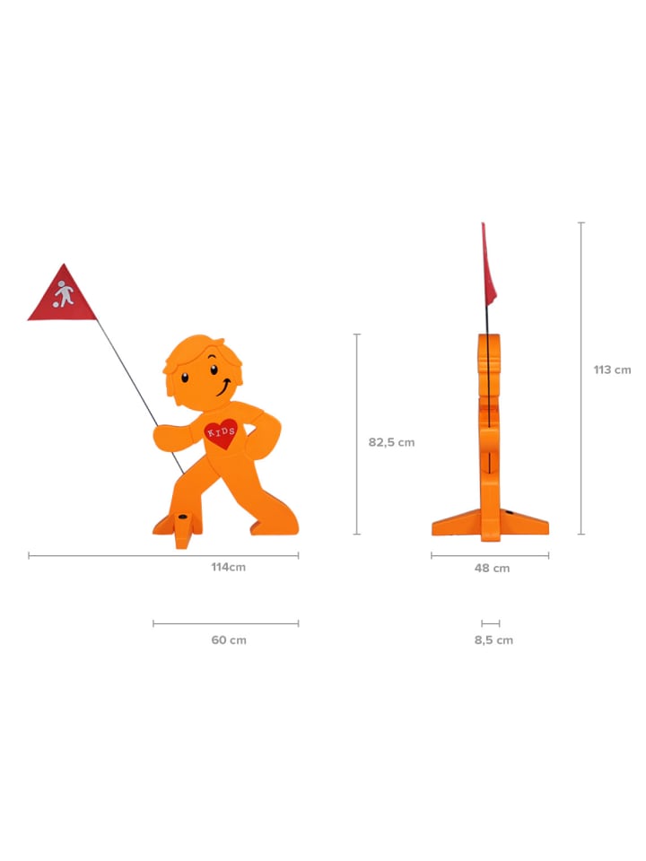 StreetBuddy StreetBuddy  Warnfigur für Kindersicherheit in Weiß und Orange. 2-er Pack günstig kaufen onesize