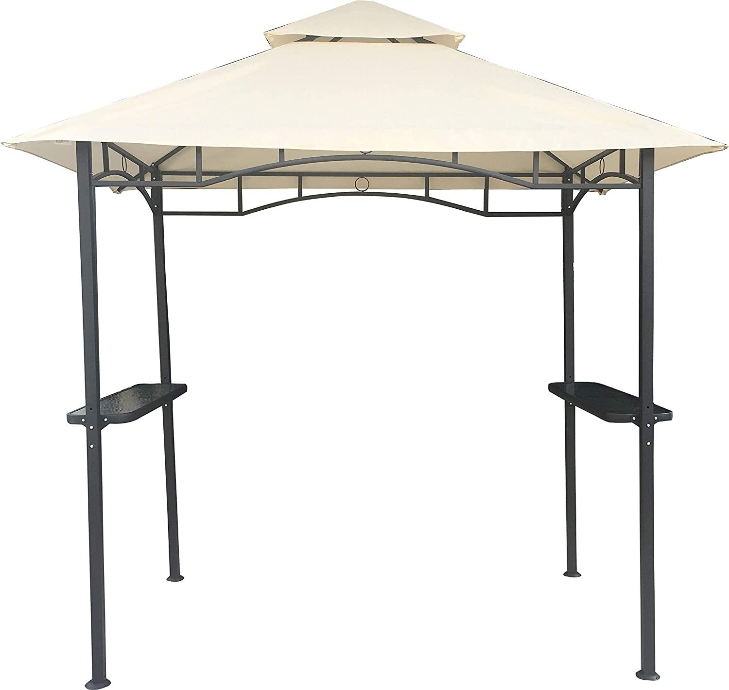 habeig Grillpavillon Grillpavillon Wasserdicht PVC Dach Pavillon 250x150 cm Gartenlaube, 100% wasserdicht