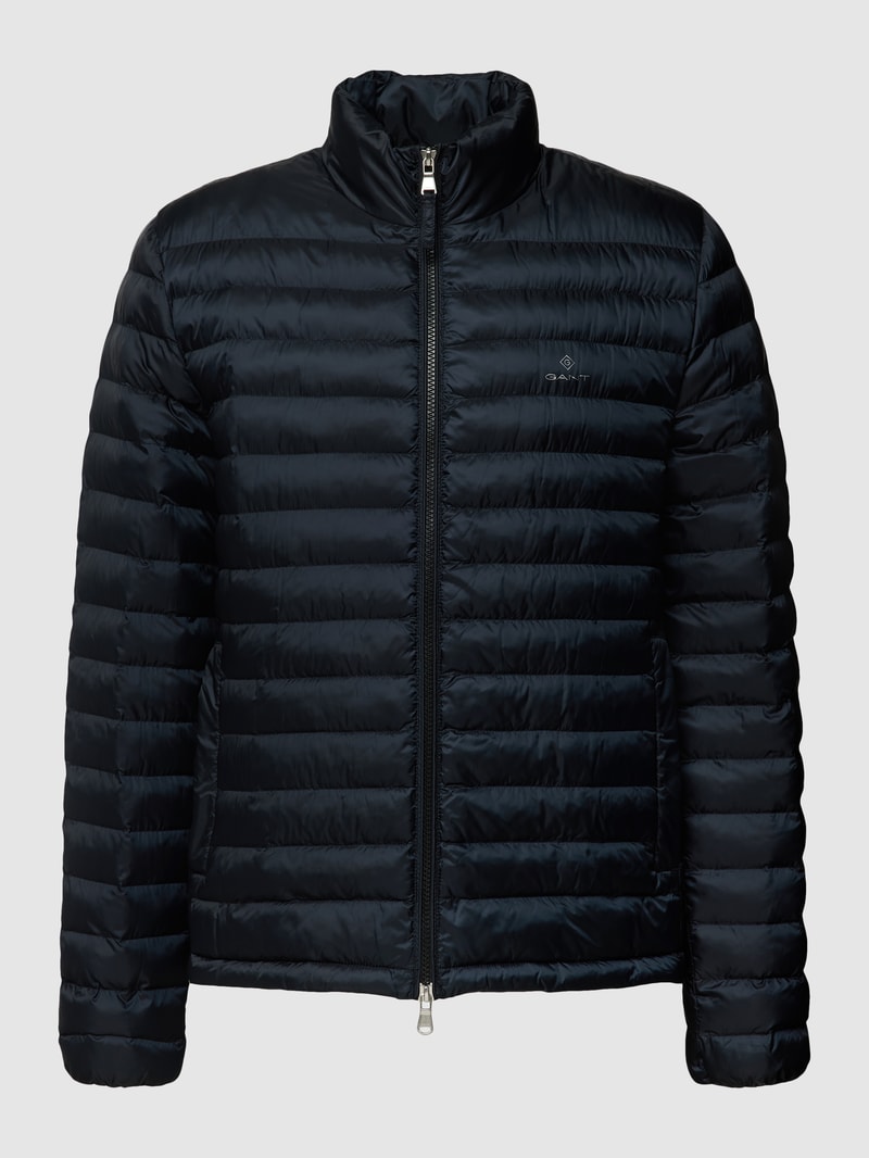 Jacke mit Label-Details in schwarz
