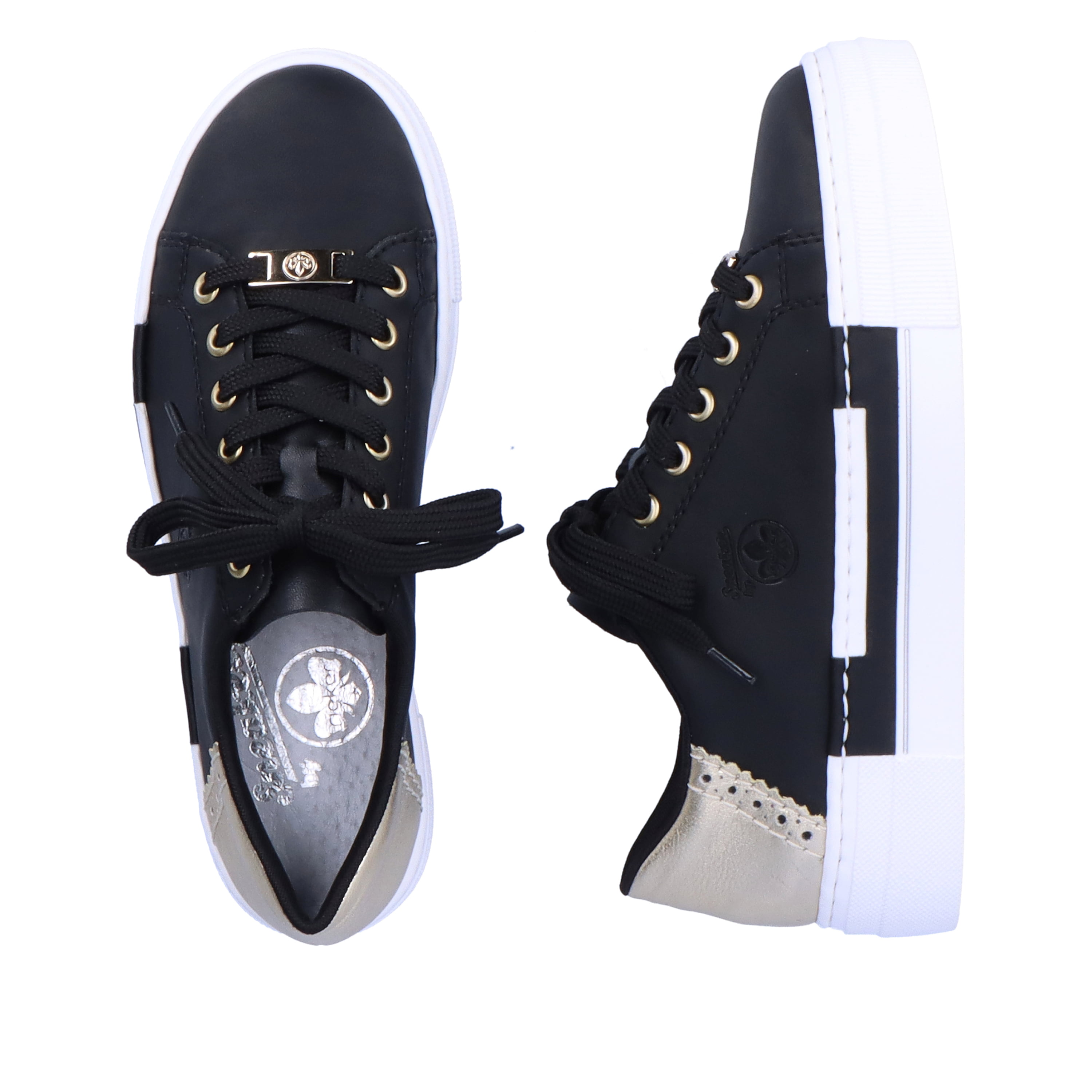 Rieker Damen Sneaker Low graphitschwarz