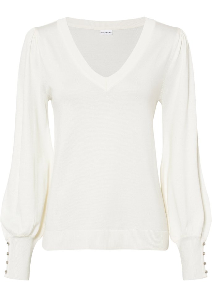 Pullover mit Schmuckknöpfen