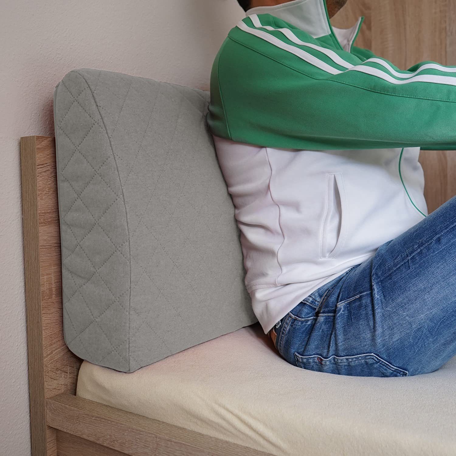 sabeatex Rückenkissen Sofakissen, Rückenlehne, Schaumstoffpolster, für Lounge- oder Palettenmöbel, geprägter Stoff