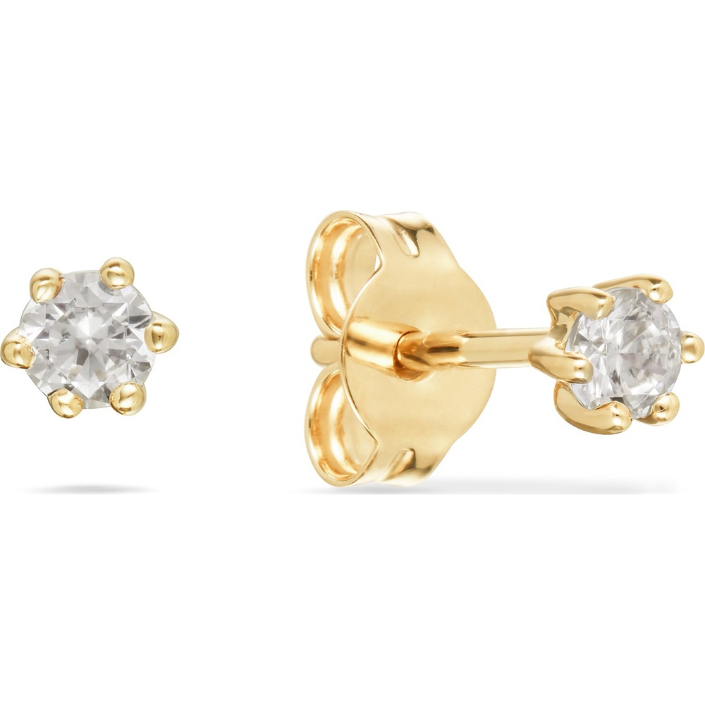 FAVS Boucles d'oreilles à fermoir à poussette 375 Or jaune Boucles d'oreilles