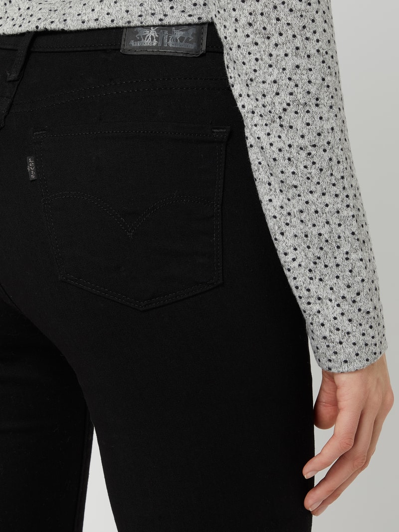 Shaping Super Skinny Fit Jeans mit Stretch-Anteil Modell 310 - 'Water<Less™' in schwarz