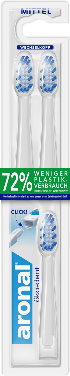 Aufsteckbürsten öko-dent mittel, 3 St