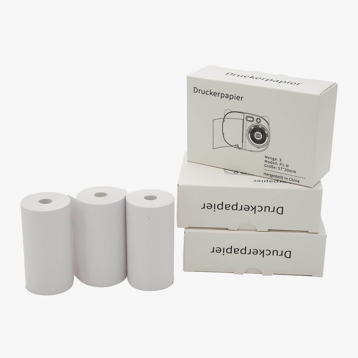 OKA Thermopapier für Sofortbildkameras für Kinder, BPA-frei Kinderkamera (Dieses Paket enthält 3 Papierrollen)