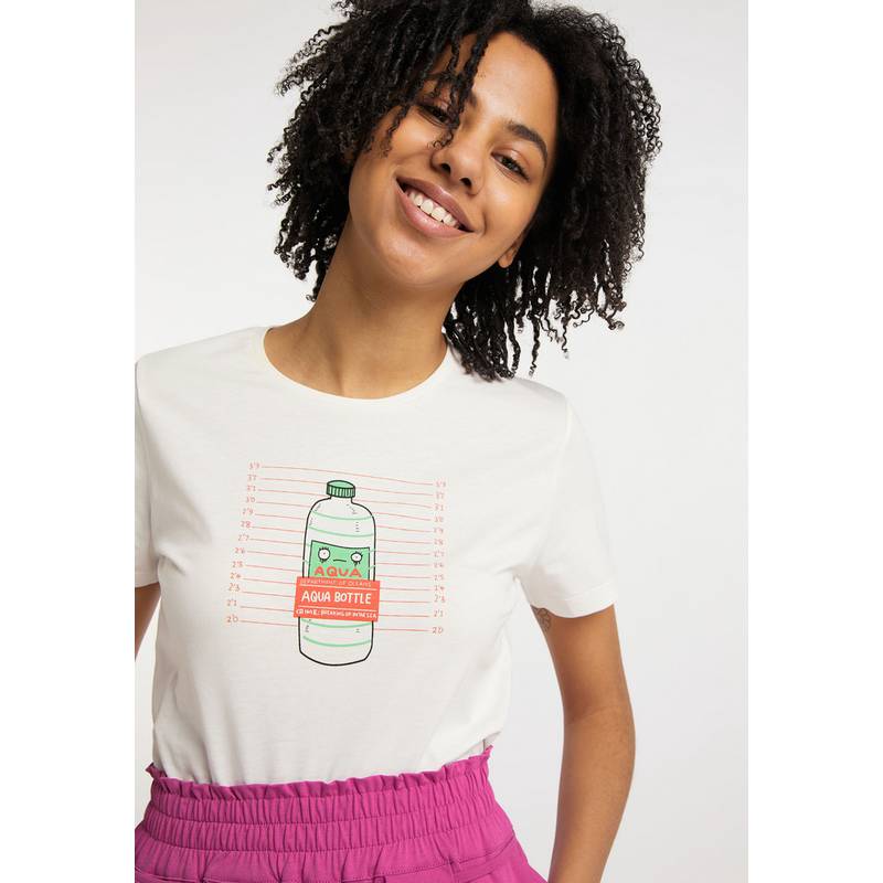 SOMWR T-Shirt With Aqua Bottle Print T-Shirt Damen