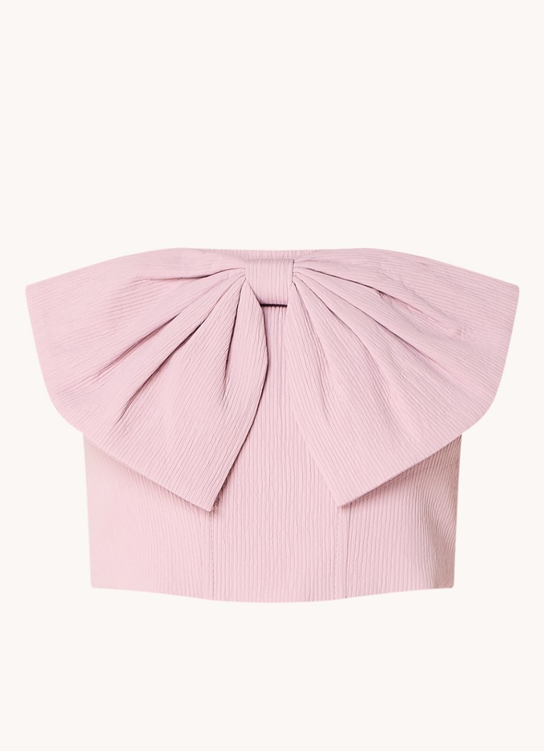 Κοντό τοπ Gina με φιόγκο και ντεκολτέ Refined Department