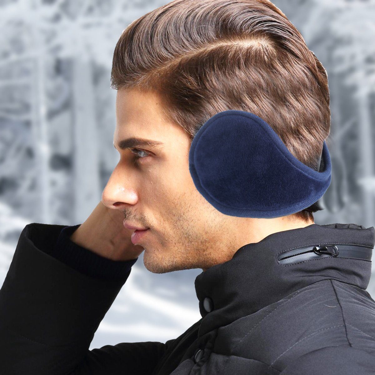 JedBesetzt Ohrenwärmer Ohrenwärmer für Damen und Herren,Unisex, Winter, warme Ohrenschützer