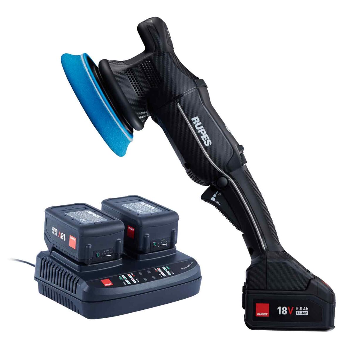 Rupes Big Foot HLR 15 Akku Exzenterpoliermaschine Basis-Kit 14-teilig