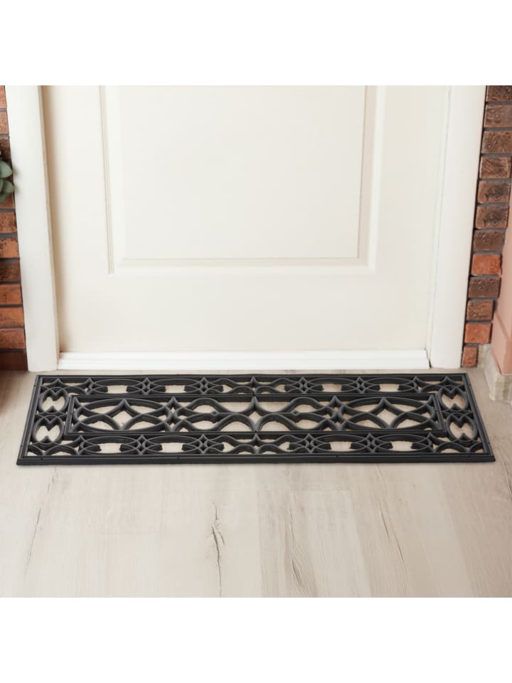 relaxdays Fußmatte in Schwarz - 75 x 25 cm günstig kaufen onesize