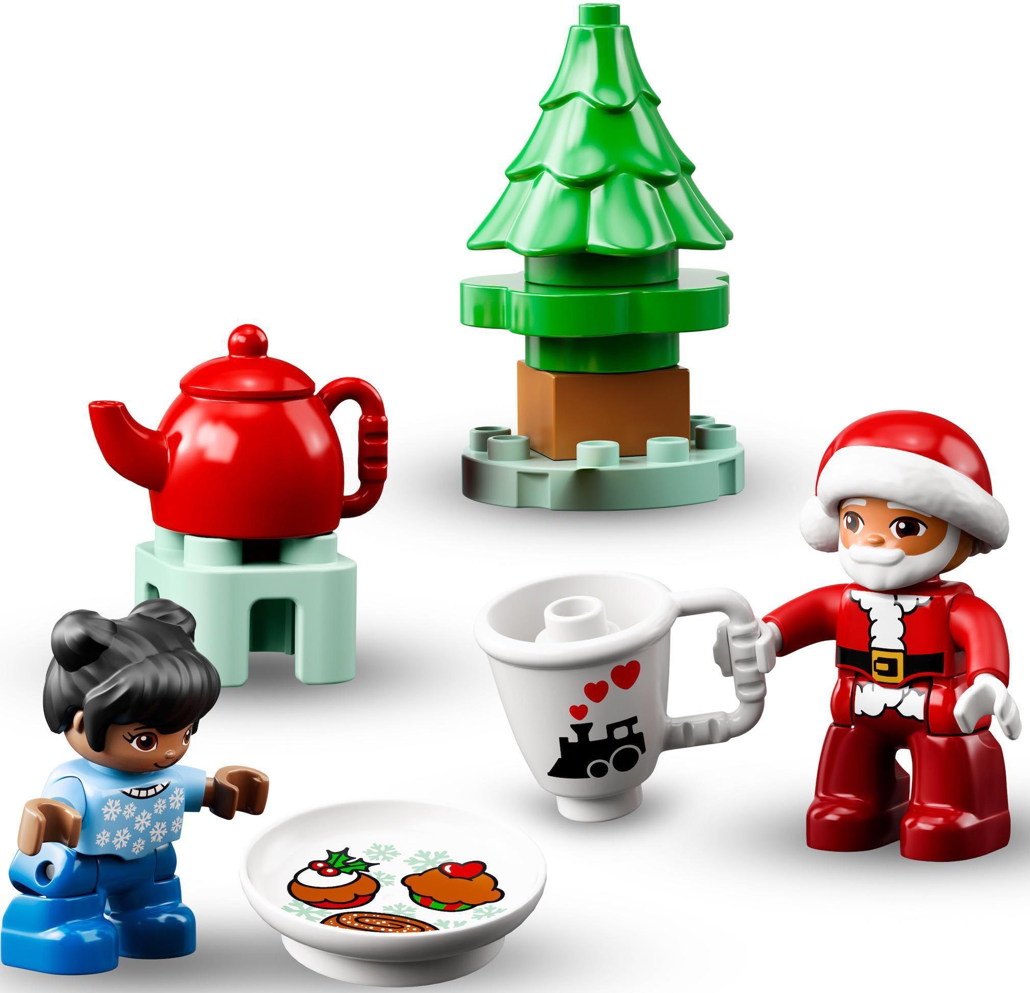 LEGO® Konstruktionsspielsteine Lebkuchenhaus mit Weihnachtsmann (10976), LEGO® DUPLO, (50 St)