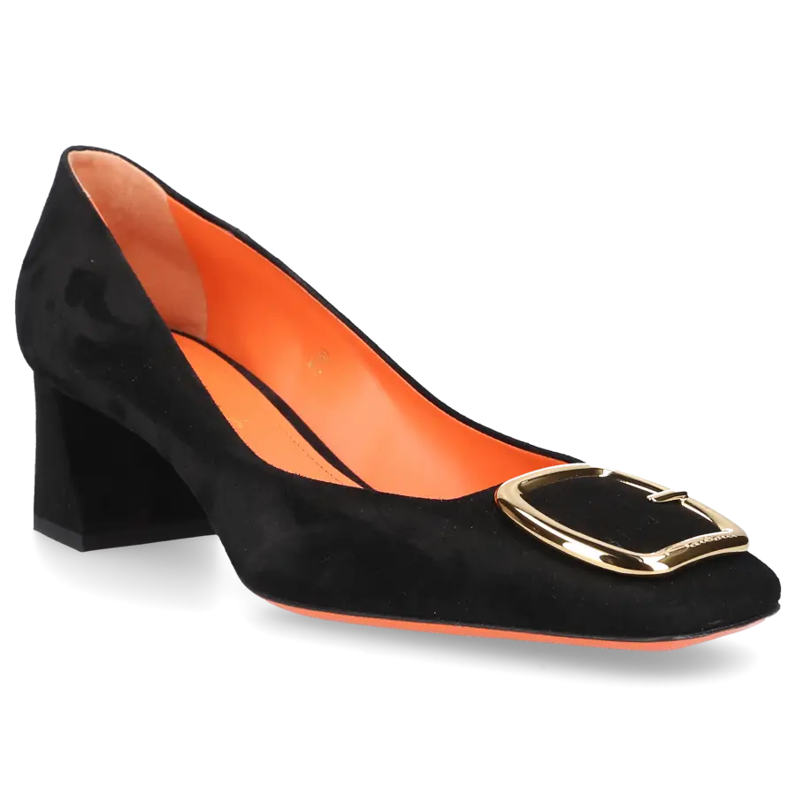 Santoni - Pumps 70109 Veloursleder - schwarz