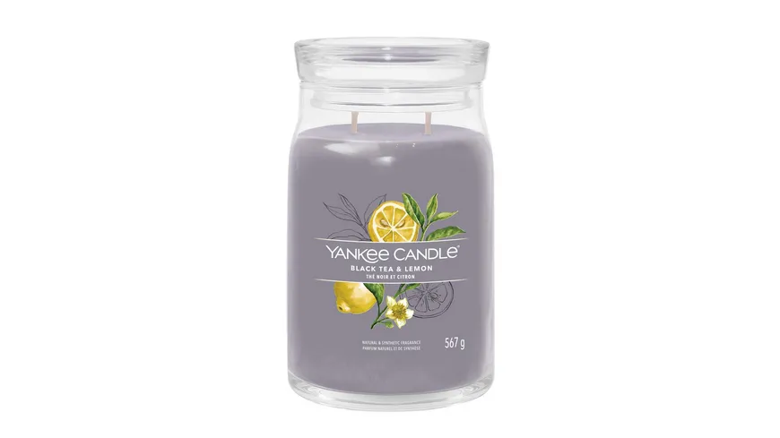 Yankee Candle Duftkerze Signature Large Jar Black Tea & Lemon Black Tea & Lemon