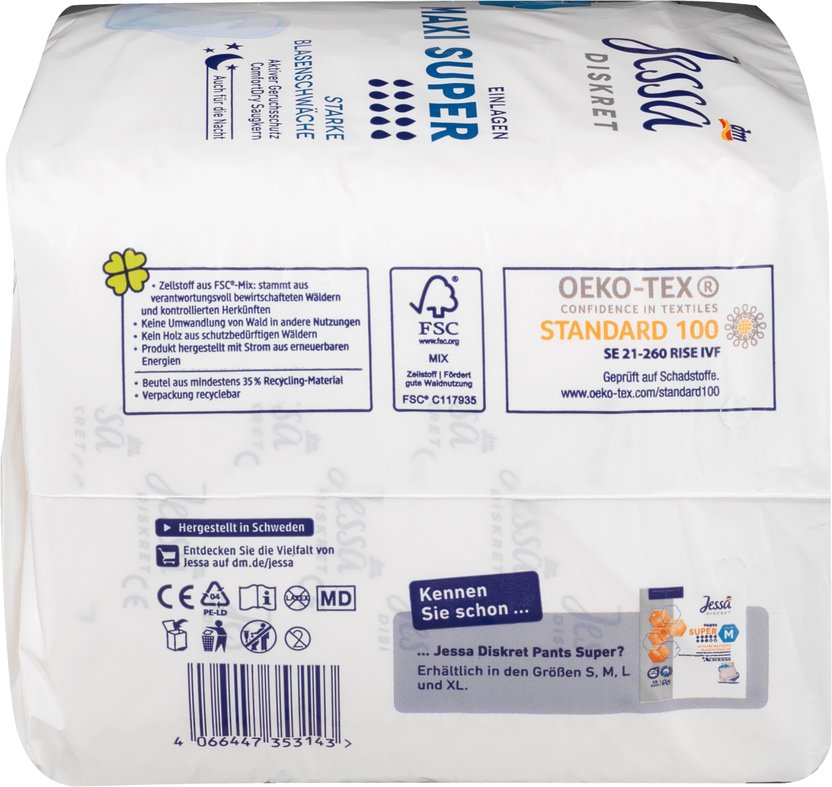 Einlagen Inkontinenz Maxi Super, 10 St