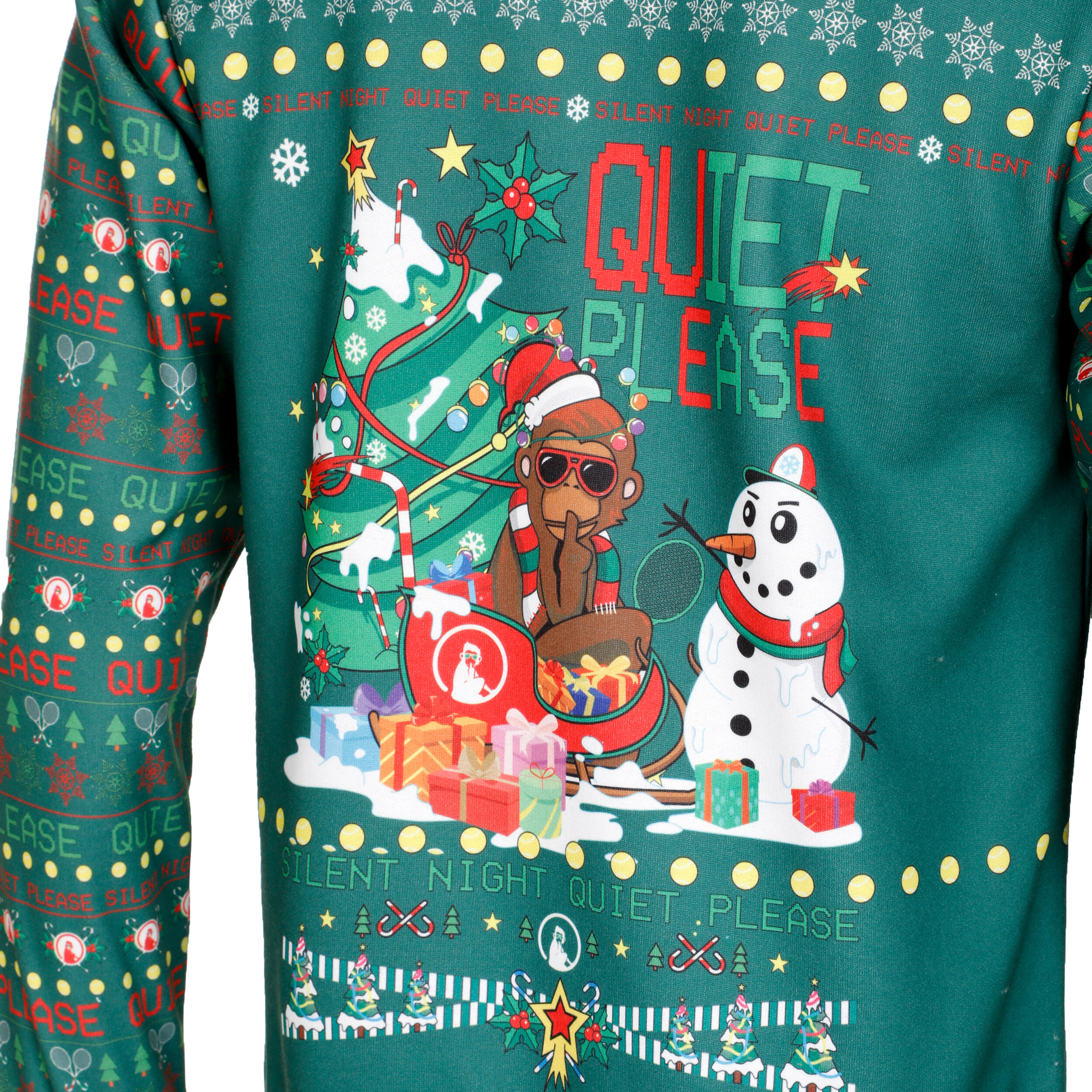 Ugly Christmas Sweatshirt Herren - Grün, Mehrfarbig