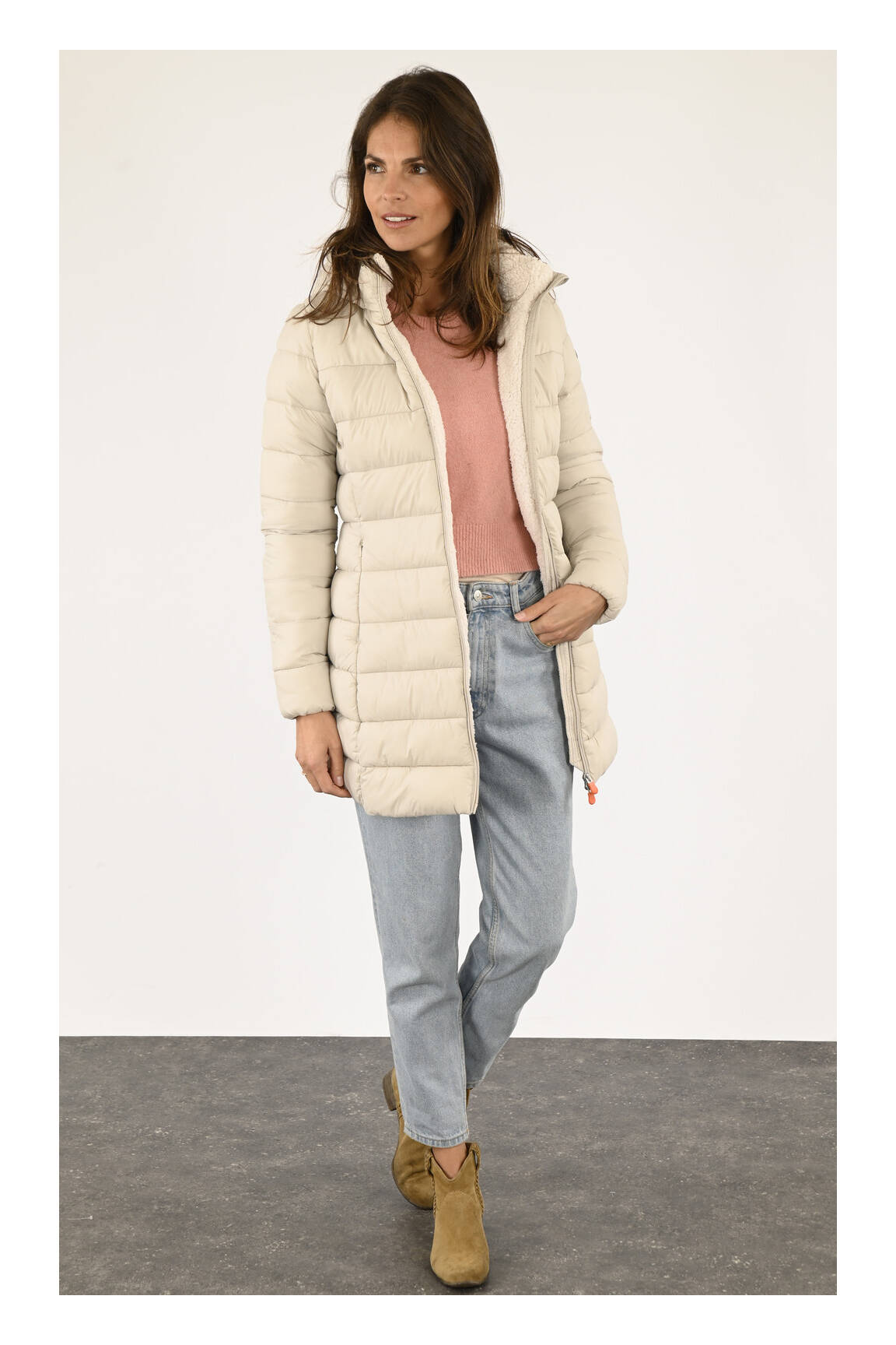 Save The Duck Doudounes Femme couleur beige