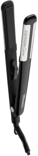 TONDEO Cerion Curve Black mit Temperaturregler Glätteisen