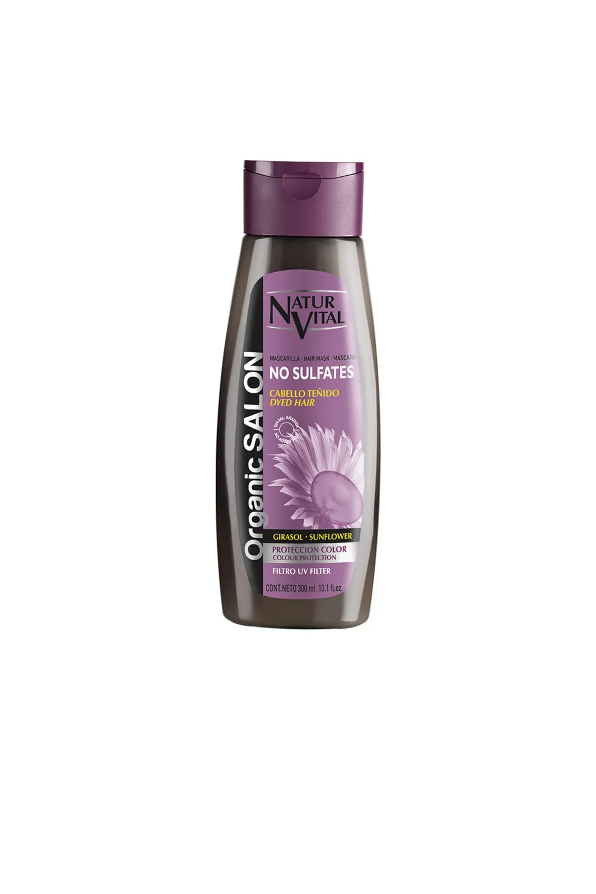 Natur Vital  Bio-Salon-Mascarilla ohne Sulfate, Schutz, Farbe Natur Vital, 300 ml