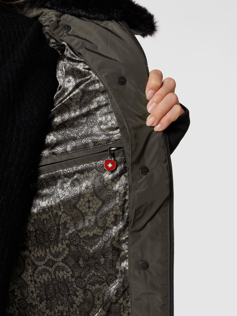 Tivana 382 Funktionsjacke mit Webpelz in anthrazit