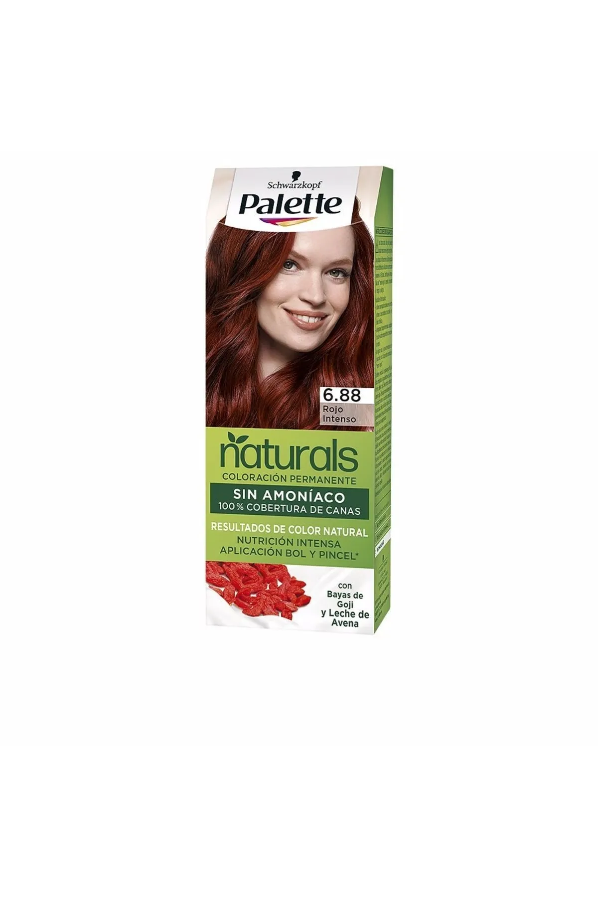 Palette  Haarfarben - Rot - Flüssigkeit