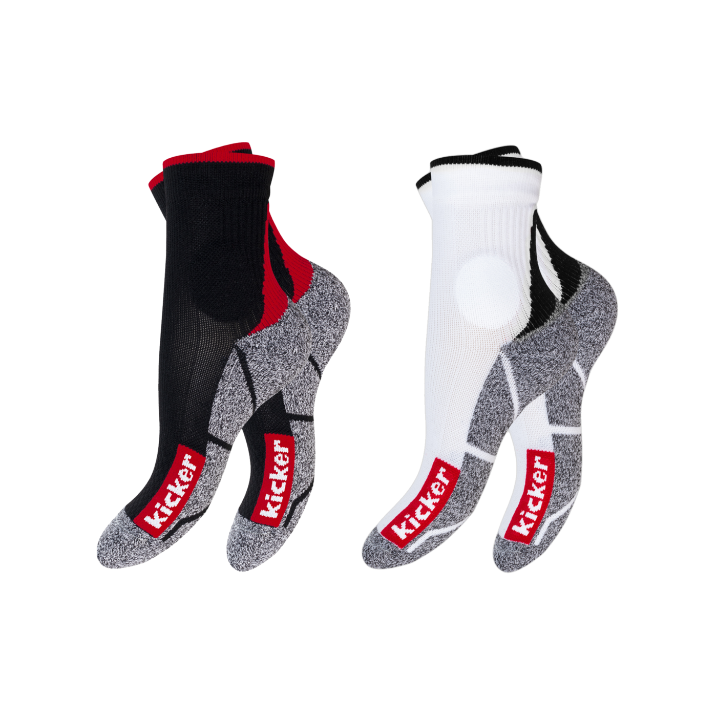 kicker Function Socken 2er Pack Schwarz Weiss